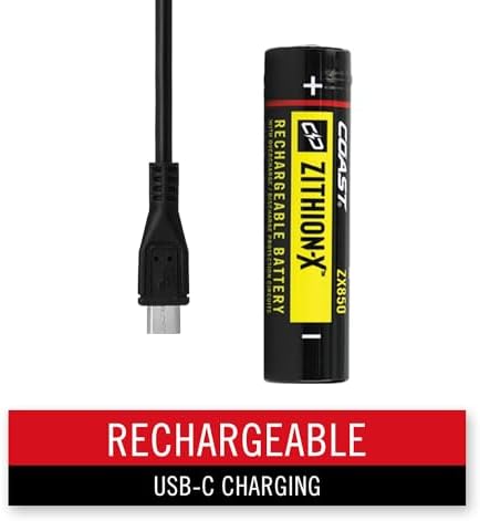 Coast XPH30R 1200 Lumen USB-C Rechargeable Dual Power Headlamp with Twist Focus Beam and Magnetic Base