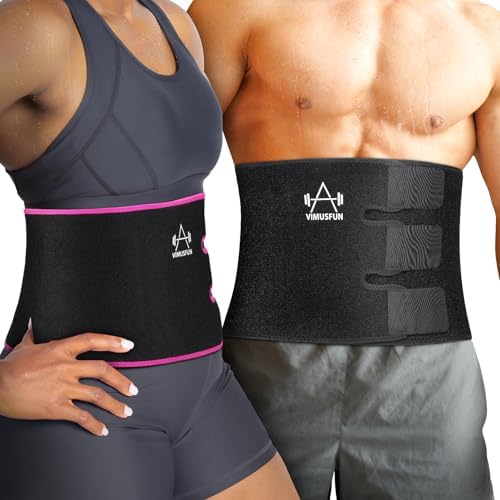 Waist Trimmer Belt Men Sweat Band Stomach Wrap, Waist Trainer for Women Workout