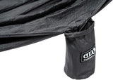 ENO TravelNest Hammock & Straps Combo - Portable Hiking and Camping Hammock with Straps Included - Travel Hammock for Camping, Hiking, Backpacking, a Festival, or The Beach - Charcoal