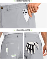 33,000ft Men's Golf Shorts 9" Dry Fit Stretch Golf Short UPF 50+ Lightweight Flat Front Golf Shorts with Pockets