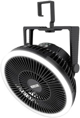 MORECORE Portable Camping Fan with LED Lantern, 24HRS Running 8inch Rechargeable Tent Fan, Powerful 3-Speed 180° Rotate with Hook, Quiet for Outdoor RV Travel Fishing Hurricane Emergency Power Outage