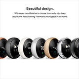 Google Nest Learning Thermostat - 3rd Gen (2015) - Programmable Smart Thermostat for Home - Works with Alexa - White