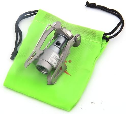 BRS Stove BRS 3000T Stove Titanium Ultralight Backpacking Stove Portable Propane Camping Stove Gas Burner Camp Stove only 26g with Extra O Ring (BRS-3000T Stove)