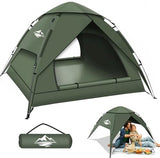 Pop Up Tents for Camping,2-3 Person Tent Easy Setup,Waterproof & Windproof Camping Tents, 60S Instant Double Layer Tent for Trekking, Family, Backpacking