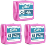 Cool Coolers by Fit + Fresh, Reusable & Long-Lasting Slim Ice Packs, Cold Packs for Lunch Boxes, Ice Packs for Lunch Bags