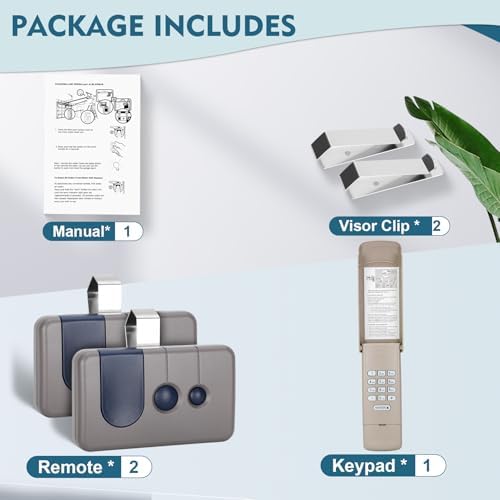 2 for Sears Craftsman Garage Door Remote 53680 139.53680 53681 139.53681 HBW1255 971LM, for RED/ORANGE Learn Button ONLY(1997-2005)1 for Garage Door Opener Keypad,877max G940EV-P2 CMXZDCG440 Universal