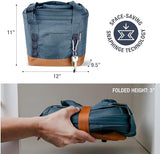 CleverMade Pacifica Collapsible Insulated Cooler Bag – 18 Can Leakproof Soft Cooler for Beach, Travel, Car – Bottle Opener – Ocean