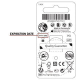 Power One Size 312 Hearing Aid Battery No Mercury, 60 Batteries