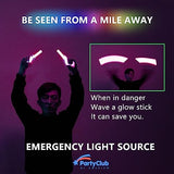 Premium Glow Fever Bulk Ultra Bright Multi Color Glow Sticks Emergency Light Sticks for Camping Accessories Parties Hurricane Supplies Earthquake Survival Kit and More