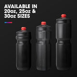 HydraPak Breakaway Surge Lightweight Bike Water Bottle 2-Pack (20oz, 25oz, 30oz) - High Flow, Cycling & Sports Squeeze Bottle
