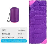 Camping Sleeping Bag for Adults Boys and Girls,Cold and Warm Weather-Summer, Spring, Fall, Lightweight, Waterproof Compact Bag for Camping Gear Equipment, Traveling, and Outdoors