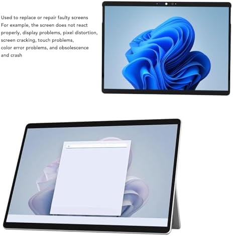 Screen Replacement for Surface Pro 9 2038 1996 2022 2023 Tablet, 13.0 Inch 2880x1920 IPS Display Digitizer Assembly with Tapes