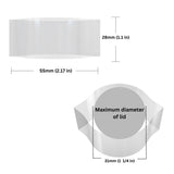 Supplement and Supply 55 x 28 mm Black Perforated Shrink Band for Large Boston Rounds, Cylinder Bottles, Carafe Bottles and More. [Compatible Diameter: 1 1/4”] - Bundle of 1,000