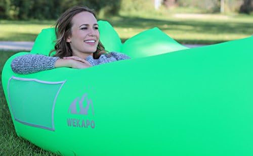 WEKAPO Inflatable Lounger Air Sofa Hammock-Portable,Water Proof& Anti-Air Leaking Design-Ideal Couch for Backyard Beach Traveling Camping Picnics & Music Festivals