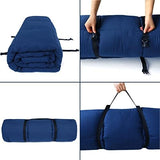 Navy Cot Mattress Topper - Quilted Pads for Camping, 75"x30" for Camp Cot/Rv Bunk/Narrow Twin Beds