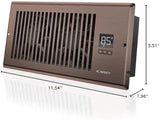AC Infinity AIRTAP T4 Bronze, Register Booster Fan for 4” x 10” Register Holes, Improves Heating & Cooling from AC Vents, with 10-Level Speeds and Bluetooth Integrated App Control