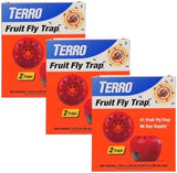 Terro Fruit Fly Traps for Indoors (6 Pack) + 270 Days of Lure Supply
