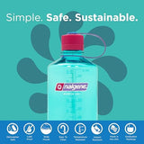 Nalgene Sustain Tritan BPA-Free Water Bottle Made with Material Derived from 50% Plastic Waste (using ISCC certified mass balance), 32 OZ, Narrow Mouth, Surfer