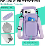 40 oz Water Bottle with Straw - Insulated Vacuum Water Flask with Straw & Auto Spout Lid, Paracord Handle & Carrying Pouch, Keep Cold 48H Hot 24H, Sweat-Proof Thermal Water Jug with Strap for Hiking