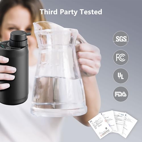 Electric Portable Water Filter - 0.01 Micron 5-Stage Water Purifier Survival with Emergency Lighting Water Purification System for Camping Backpacking Hiking Travel - BK-2000