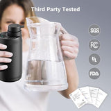 Electric Portable Water Filter - 0.01 Micron 5-Stage Water Purifier Survival with Emergency Lighting Water Purification System for Camping Backpacking Hiking Travel - BK-2000