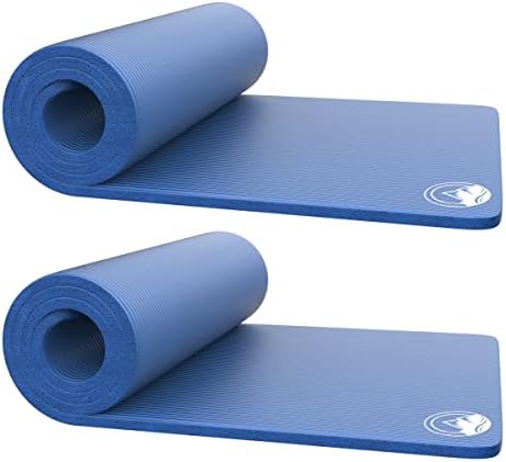 Foam Sleeping Pad for Camping - 0.75-Inch-Thick Waterproof Sleep Pad with Carry Straps for Cots, Tents, or Sleepovers by Wakeman Outdoors (Blue)
