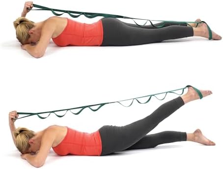 OPTP The Original Stretch Out Strap with Exercise Book, USA Made Top Choice Stretch Out Straps for Physical Therapy, Yoga Stretching Strap and Knee Therapy Strap