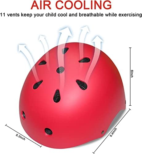 Kids Bike Helmet Ventilation & Adjustable Toddler Helmet for Ages 2-14 Kids Boys Girls Multi-Sport Helmet for Skateboard Roller Skateing Bicycle Scooter blance Bike