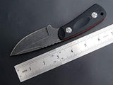 Eafengrow EF121 EDC Fixed Blade Knife D2 Blade Steel G10 Handle with Kydex Sheaths for Outdoor Activities Camping