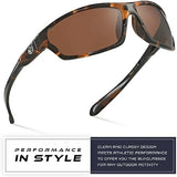 Nitrogen Polarized Wrap Around Sport Sunglasses for Men Women UV400 Protection Sun Glasses