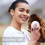 SmileBelle Sterling Silver Sports Earrings, Hypoallergenic Volleyball Earrings, Soccer, Basketball Jewelry Baseball Golf Stud for Women Mom as Sports Fan Senior Night Gift Teen Stuff Accessories