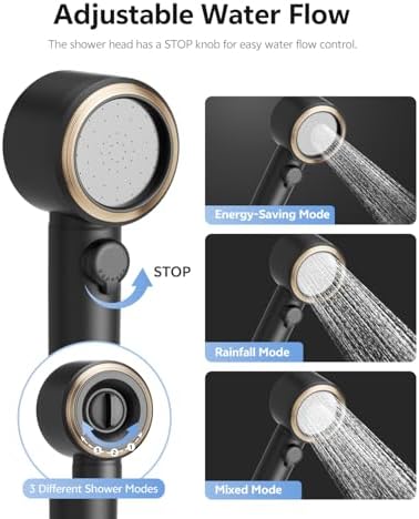 Portable Shower – 8000mAh Rechargeable Camping Shower, 6.0L/min Portable Shower Pump, Outdoor Shower for Camping, Hiking, Traveling, Washing