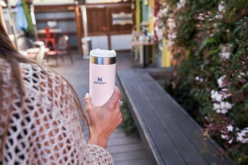 Stanley AeroLight Transit Bottle 16 oz | Locking Drink Through Lid | Leak Resistant Water Bottle or Coffee Travel Mug | Lightweight Insulated Stainless Steel | BPA-Free | Cream