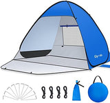 Pop Up Beach Tent Beach Shade Tent for 1-4 Persons Sun Shelter UPF 50+ Enclose Zipper Door Portable Easy Up Beach Tent