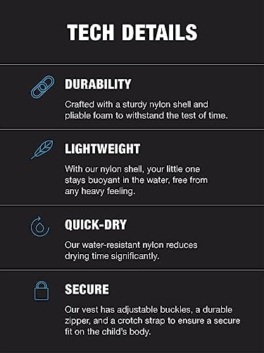 HyperLite Elite Kids Life Jacket, US Coast Guard Approved, Great for Any Water Sports Activity Including Boating, Paddle & Swimming