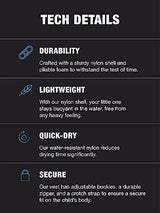 HyperLite Elite Kids Life Jacket, US Coast Guard Approved, Great for Any Water Sports Activity Including Boating, Paddle & Swimming