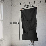 Gravel Layover Travel Blanket – Ultra-Lightweight, Warm Down Alternative with Carry Pouch (Black)