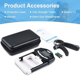 Handeful Grip Strength Tester Trainer - Dynamometer Handgrip Measurer Meter, Handheld Strengthener Exerciser for Sports, School, and Home Use (198Lbs / 90Kgs)