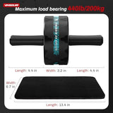 VINSGUIR Ab Roller Wheel, Abs & Core Workout Equipment for Home Gym with Knee Pad Accessories, Abdominal Wheel for Full-body Strength Training