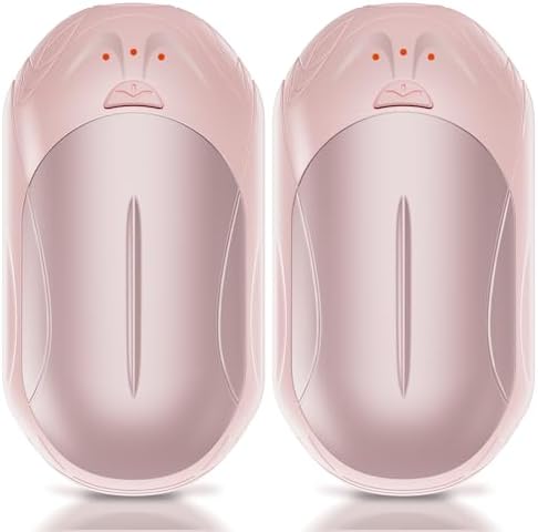 AI Hand Warmers Rechargeable 2 Pack, 6000mAh Electric Hand Warmers, AI Smart Chips 20Hrs Long Safe Heat, Portable Pocket Heater, Gifts for Christmas, Outdoor, Golf, Hunting, Camping Accessories