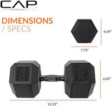CAP Barbell Coated Hex Dumbbell Weight | Multiple Options