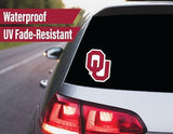 Oklahoma Sooners Stickers (14 Piece) University of Oklahoma Gifts for Men Football Fans for Car Laptop Water Bottle + 2 Large Car Decals, 10 Water Bottle Size, 2 Keyboard Size