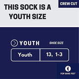 For Bare Feet Youth NFL 4-Stripe Deuce Quarter-Length Socks