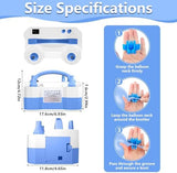 SINBEE Balloon Pump, Balloon Pump Electric, Portable Dual Nozzle Electric Blower Air Pump Inflator for Party Decoration. Faster and Save Time