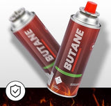 Pack of 4 Butane Fuel Cylinders| 8oz Butane Canisters for Portable Stove | Butane Torch Replacement Canisters