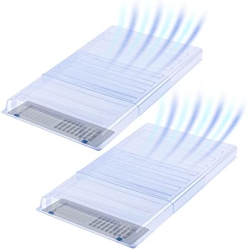 Under Furniture Magnetic Vent Extender, 1.5mm Thick Heavy Duty Premium Material, Fits Floor Registers 10" and 12" Wide, Extends up to 33" Long, 2 Pack