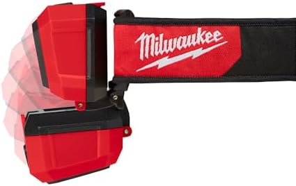 Milwaukee 2104 Spot Flood 450 Lumens Adjustable Hard Hat Headlamp Light