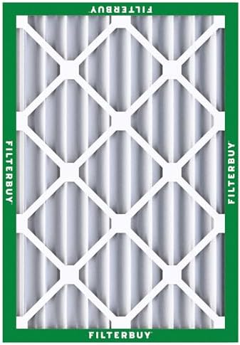 Filterbuy 20x25x4 Air Filter MERV 8 Dust Defense (1-Pack), Pleated HVAC AC Furnace Air Filters Replacement (Actual Size: 19.50 x 24.50 x 3.63 Inches)