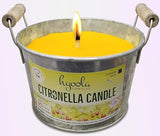 HYOOLA Large Citronella Candles Outdoor Bucket - 30 Hour - 2-Pack - Natural Repellent - European Made