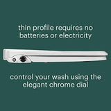 Brondell Bidet Toilet Seat Non-Electric Swash Seat, Fits Round Toilets, White – Dual Nozzle System, Ambient Water Temperature – Bidet with Easy Installation